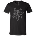 Funny Ow Shirt Stick Figure Pain Meme T-Shirt V-Neck Shirt , Everything Hurts Tee, Adulting Humor Shirt,, Black, V-Neck T-Shirt