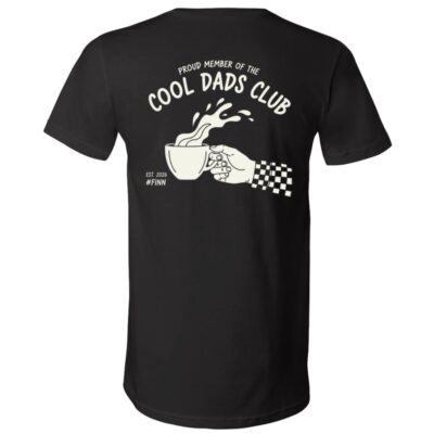 Cool Dads Club Shirt, Personalized Dad Tee, New Dad Gift, Custom Family T-Shirt, Fathers Day Shirt for Dad, Black, V-Neck T-Shirt