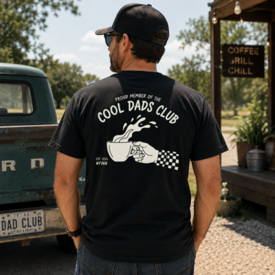 Alternative view of Cool Dads Club Back Shirt, Personalized Dad Tee, New Dad Gift, Custom Family T-Shirt, Fathers Day Shirt for Dad